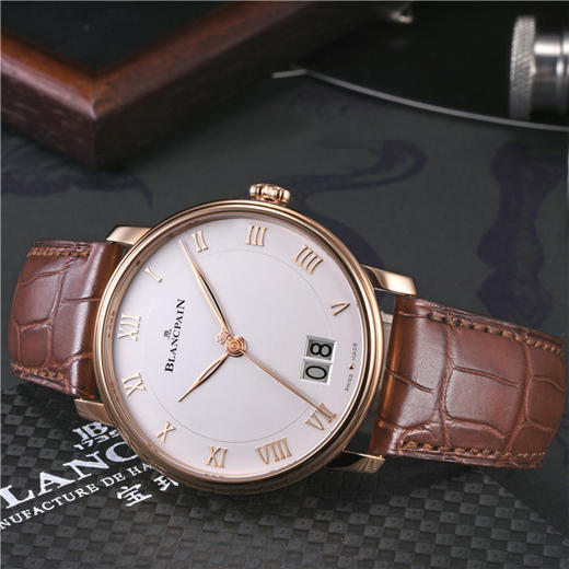 宝珀 Blancpain 经典系列男士自动机械腕表 6669-3642-55B 商品图1