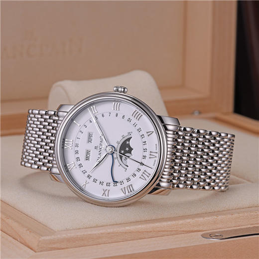 宝珀 Blancpain 经典系列男士自动机械腕表 6654-1127-MMB 商品图1