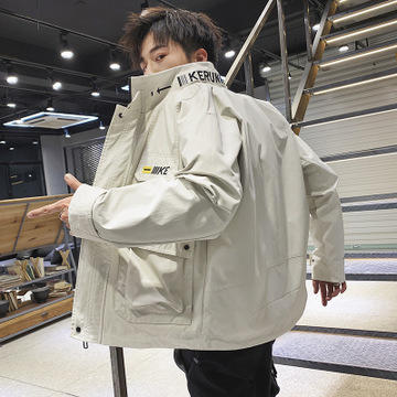 【男士外套】男士外套潮流百搭棒球衣服青少年学生春秋休闲工装夹克 商品图0