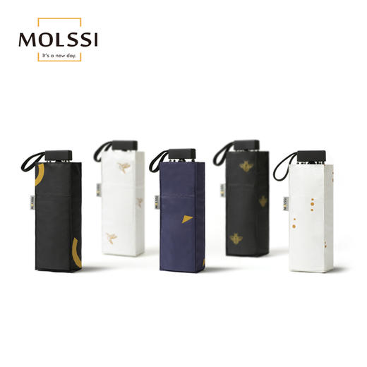 【20新品爆款现货 迷你扁形设计】  MOLSSI小方伞 超轻 口袋迷你 仅18cm 小方身型轻松入包携带 晴雨两用遮阳伞 商品图8