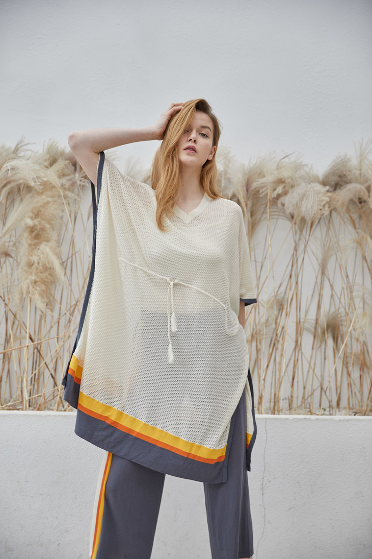 sandriver春夏v领宽版斗篷sjs19w004n