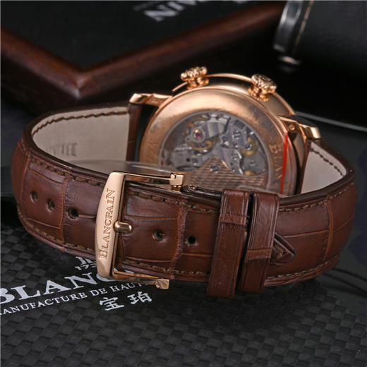 宝珀 Blancpain 经典系列男士自动机械腕表 6640-3642-55B 商品图6