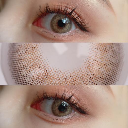 shimasaki x abucon0到650度缺货  黎雾副牌 小野猫棕 欧美混血 年抛美瞳 屌 含硅水凝胶 14.0 商品图6