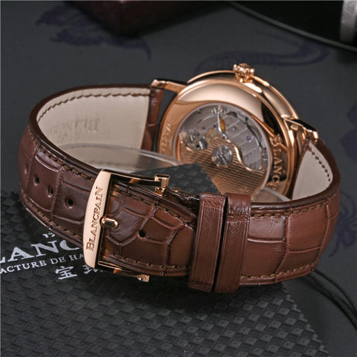 宝珀 Blancpain 经典系列男士自动机械腕表 6651-2987-55B 商品图5