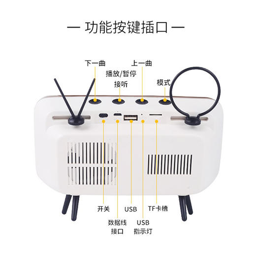 【手机TV蓝牙音箱】专利产品网红爆款！手机TV蓝牙音箱支架迷你便携音响 商品图4