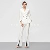 19SSDU56 梨花白荷叶边西装两件套 商品缩略图0