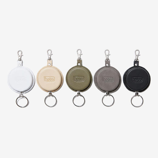 hobo REEL KEY CHAIN WITH COW LEATHER 牛皮伸缩性钥匙扣 商品图2