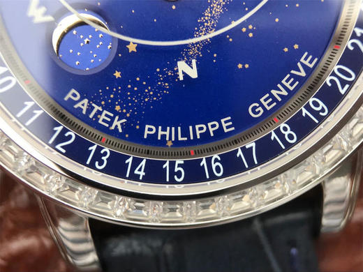 N百达翡丽星空升级zhognji版6102款｜6104款chaoji复杂功能系列。日内瓦苍穹系列你可想象把星空佩戴在腕上吗？男士腕表，皮表带，自动机械机 商品图6