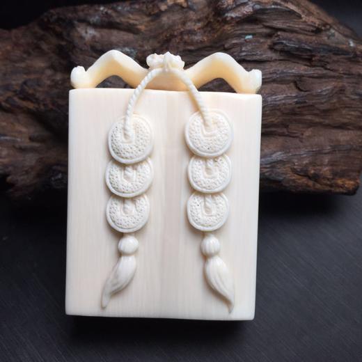 d40567猛犸象牙福在眼前挂件