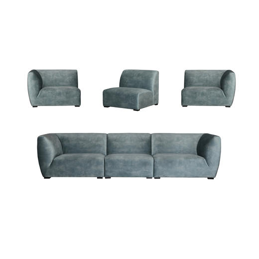 NS家居nsfurniture软包布艺三人位及多人组合沙发NSSF-5255-C1-05/70/80 商品图4