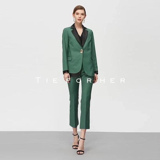19SSDU126 祖母绿BF风西装两件套 商品图0