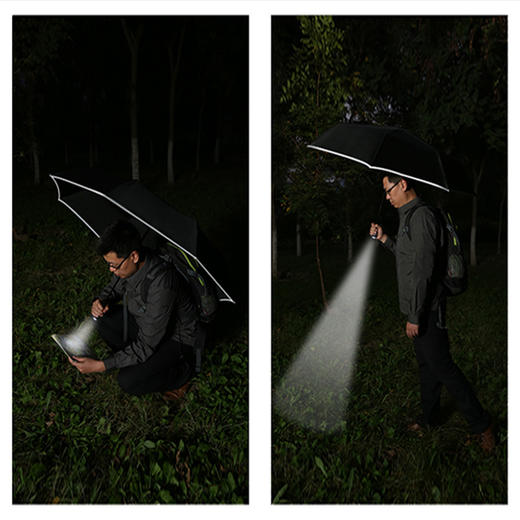 【破窗彩光照明】反射光多功能雨伞 商品图5