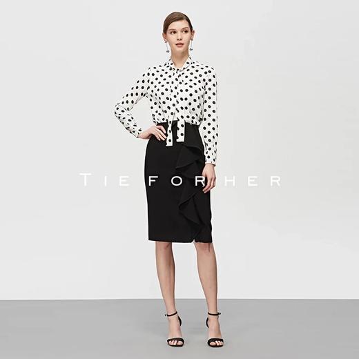 19SSDU138波点飘带衬衫 商品图1