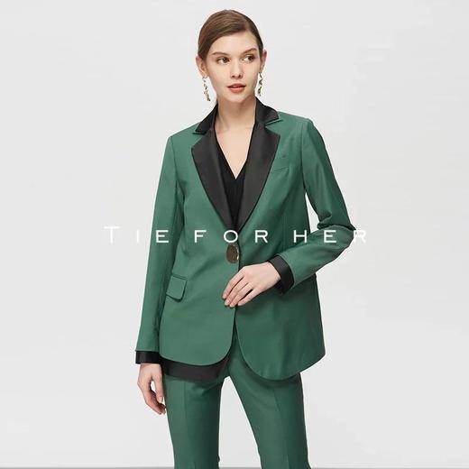 19SSDU126 祖母绿BF风西装两件套 商品图1