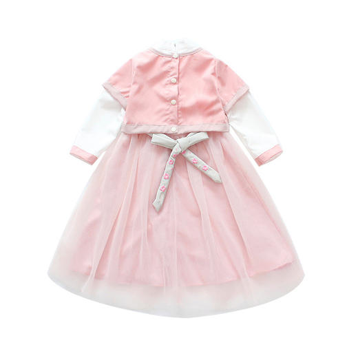 【童装】春季新款童装 女童民族风绣花汉服襦裙两件套中小童复古套装 商品图1