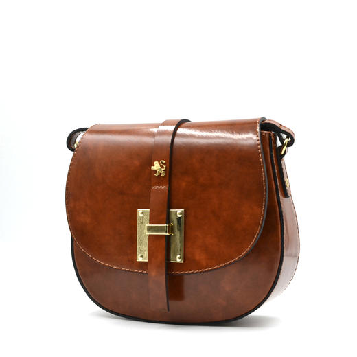 pratesi意大利珠宝级皮具bella系列流光溢彩光皮马鞍包