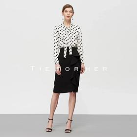 19SSDU138波点飘带衬衫