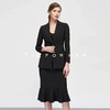 19SSDU100 黑檀色鱼尾裙两件套 商品缩略图2