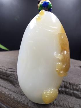 【连年有余】和田玉（羊脂玉）挂件