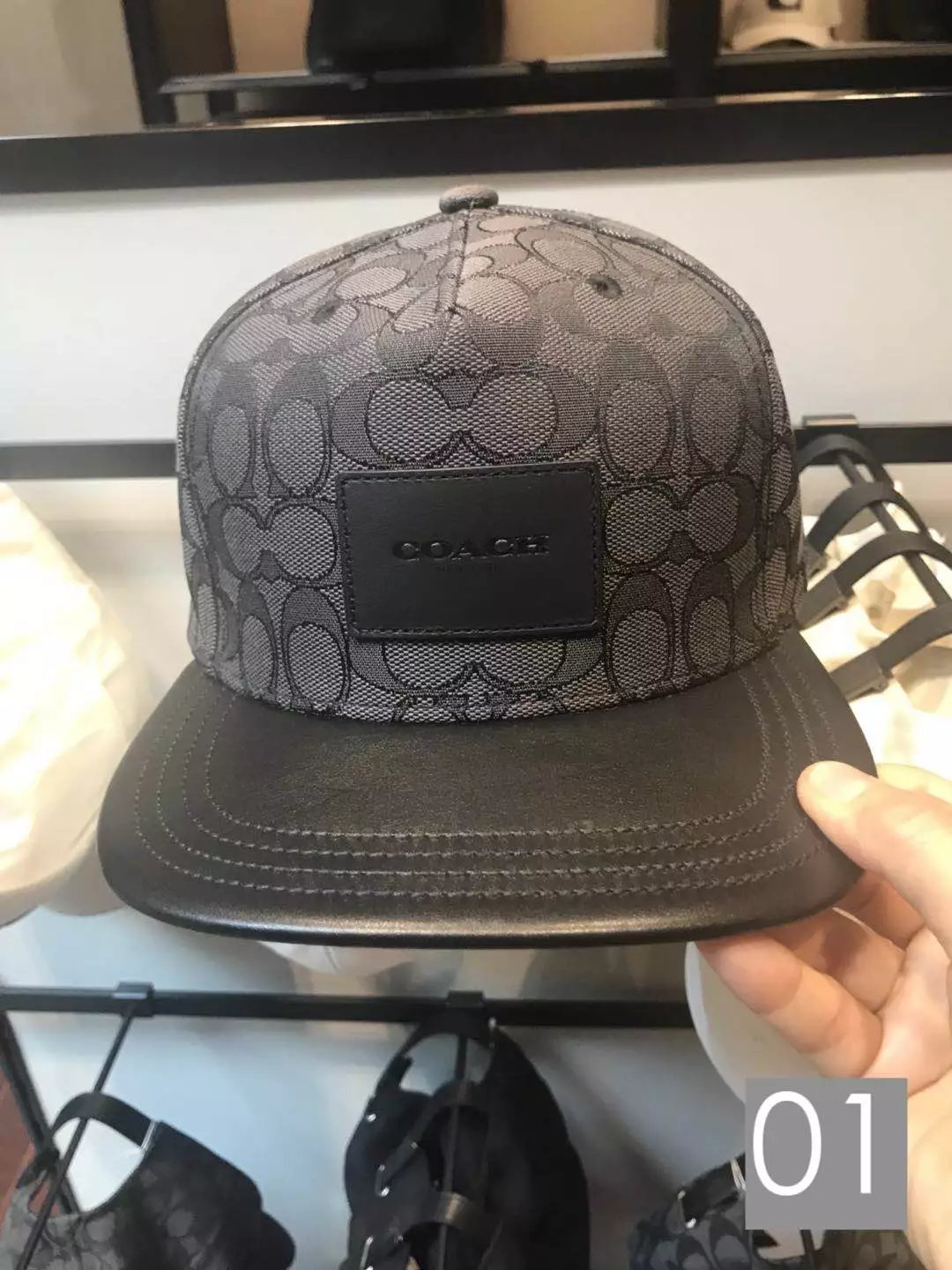 coach蔻驰新款可调节鸭舌帽男女款棒球帽