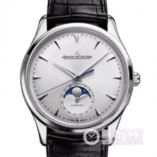 VF积家Q1368420。日历和月相所有功能和原装机芯一致 进口9015机械改装复刻原版Cal．925全自动机芯 精细的打磨和做工 透底，牛皮表带 商品图0