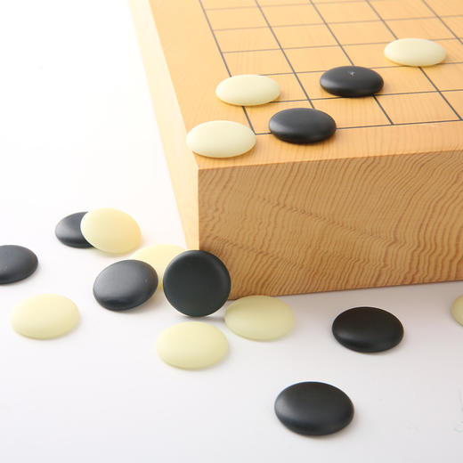 围甲套装 6CM新榧木棋盘+咖啡色新棋罐+A中云子 商品图3