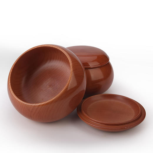 围甲套装 6CM新榧木棋盘+咖啡色新棋罐+A中云子 商品图2