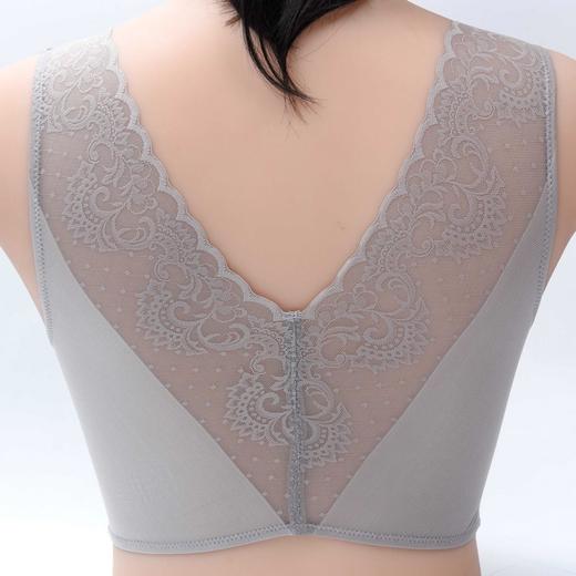 【轻薄无痕 丝滑舒适 运动睡眠内衣】美背无痕运动内衣 防震聚拢薄款蕾丝文胸 商品图0