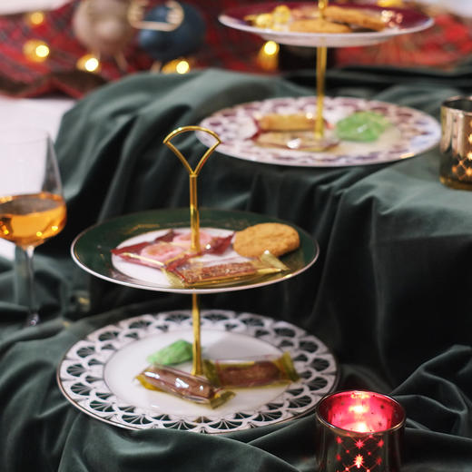 TaDah爵士年代ART DECO骨瓷甜品架果盘摆设 商品图1