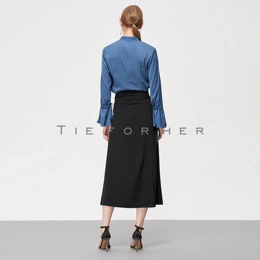 19SSDD19 银箔色侧开叉一片式裙 商品图3