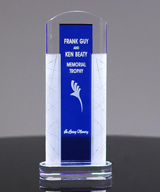 精品外贸高档蓝色水晶奖杯奖牌纪念品 商品图0