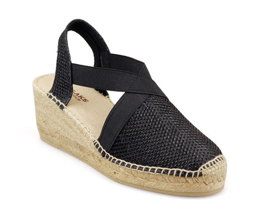 西班牙原产redlake女草编鞋301s黑色