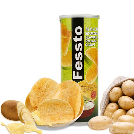 160g菲思图酸奶油洋葱辣味薯片 商品图0