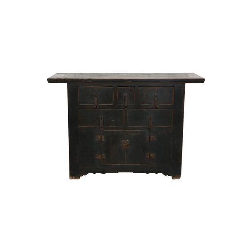 清晚期榆木古董家具五屉二门柜多屉柜玄关柜QQ17070026 Antique Elm wood Cabinet 商品图0