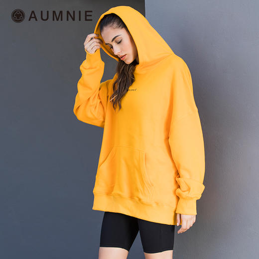 琥珀LOGO连帽上衣 NEW LOGO HOODIE  秋冬运动休闲罩衫 商品图3
