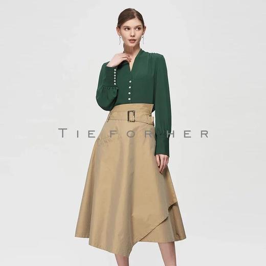 19SSDU68 英国绿V领衬衫 商品图1