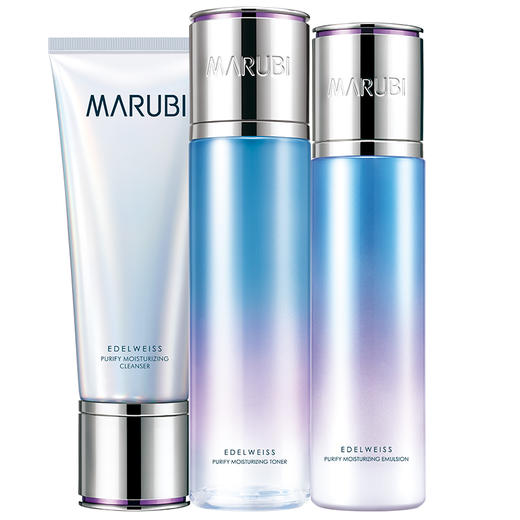 【VIP】丸美 雪绒花纯净保湿柔肤水130ml/水凝乳145g/纯净悦颜洁面乳120g 商品图0