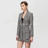 19SSDU156 布鲁灰格纹假两层西装两件套 商品缩略图2