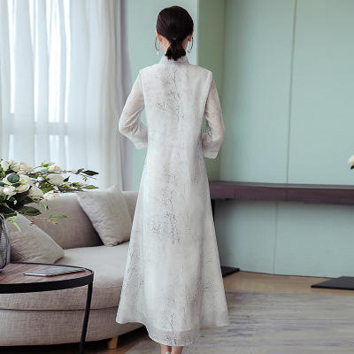 F NE8365 复古连衣裙民国风气质 商品图1