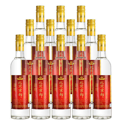 【推荐】京都 二锅头 56度  白酒 500ml *12瓶 红色【整箱装】 商品图0