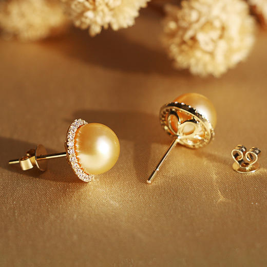 【定制·约10个工作日】甄珠贝 Paris Et Helene【小贵妇】耳钉 18K金 南洋珍珠 商品图1