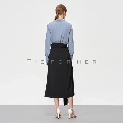 19SSDU67 亚麻蓝V领衬衫 商品图4