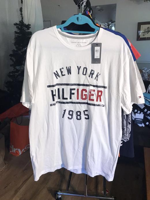 国内现货   Tommy Hilfiger汤米 男款 1985 NEW YORK白色T-SHIRT 商品图0