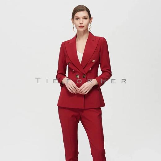 19SSDU117 杰斯特红双排西装两件套 商品图1