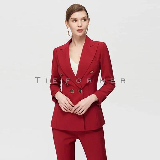 19SSDU117 杰斯特红双排西装两件套 商品图3
