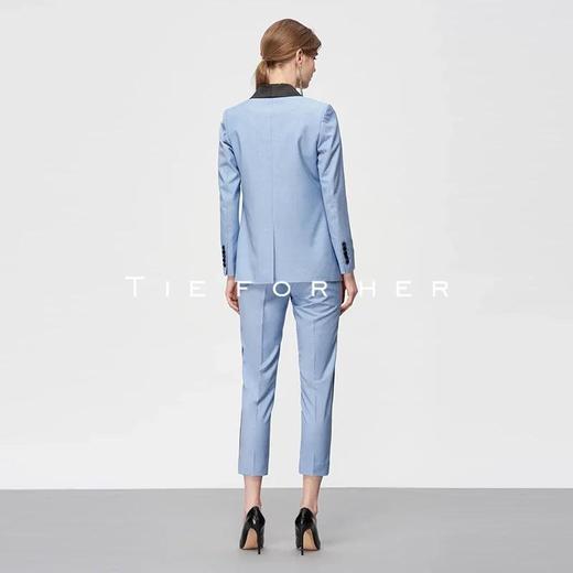 19TFL09 马卡龙色拼接青果领西装两件套 商品图4