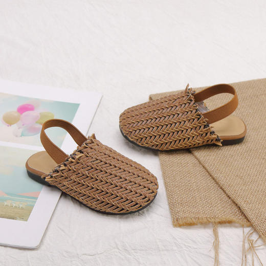 【童鞋】夏季编织拖鞋软底凉鞋百搭休闲鞋 商品图1