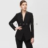 19TFL14 韵黑色不对称驳头西装两件套 商品缩略图2
