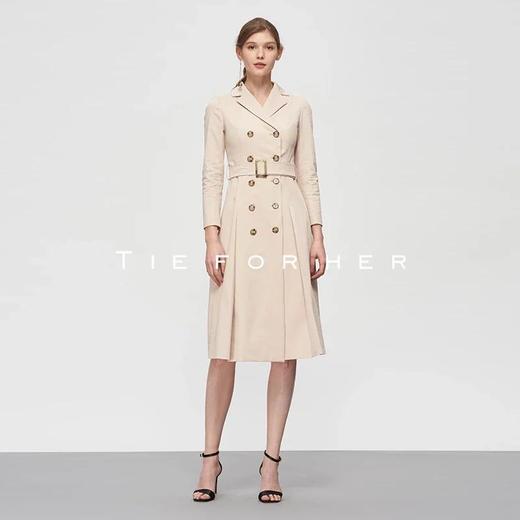 19SSDU26 豆蔻色双排多扣风衣 商品图0