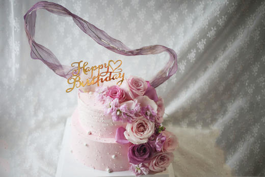 女士款 优雅紫色系 鲜花堆 双层 商品图1